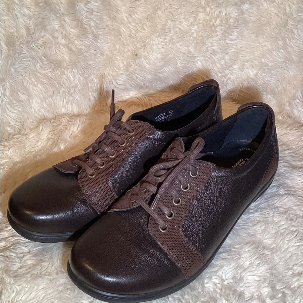 Padders sonnet  dual fit system Brown Leather comfort Shoes size 9 super wide